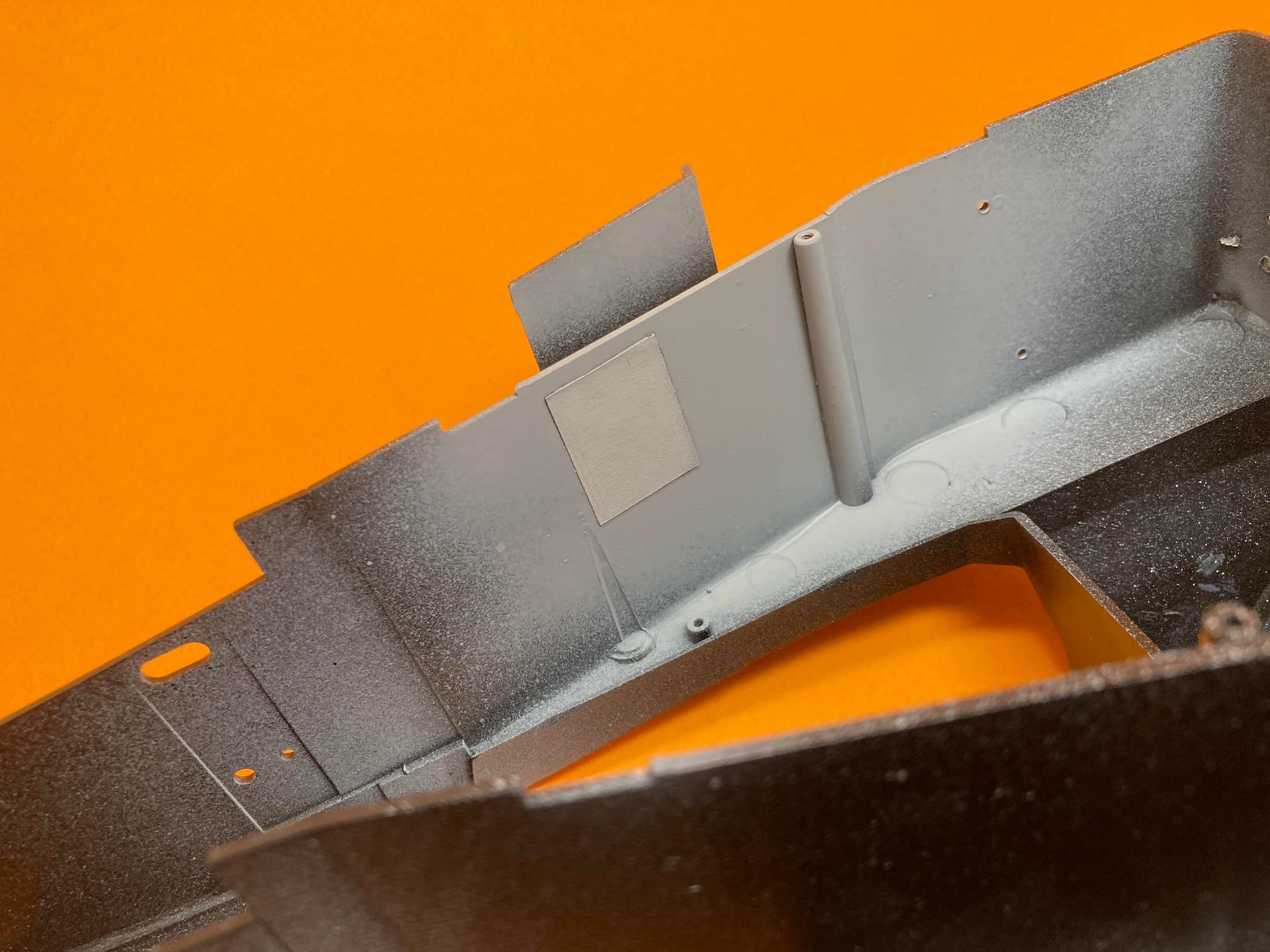 Side Pod Electronics Panel Template Primed